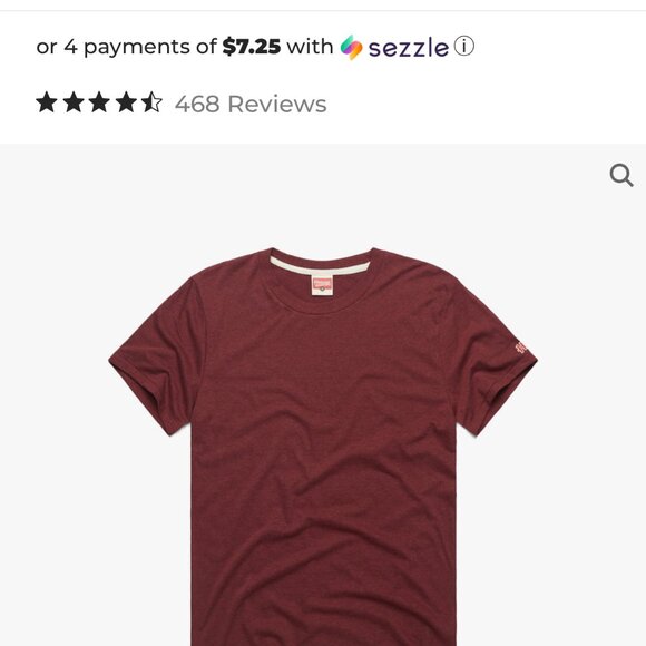 (2) Homage "Go To" T Shirts (1 Maroon, 1 Red) Size L - Picture 1 of 7